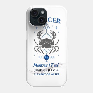 Zodiac Cancer Mantra Phone Case