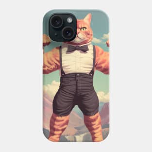 Muscle Meow: The Adorably Buff Felines - Flame Phone Case