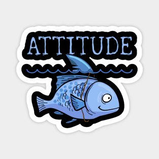 Attitude of a Shark Fish Confidence Self Belief Magnet