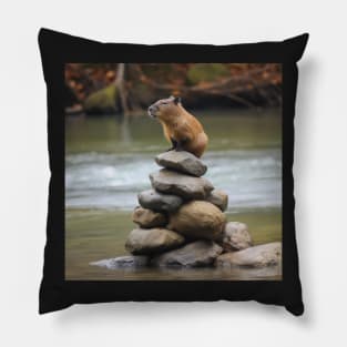 Vibin' Capybara Pillow