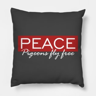 Peace Pigeons fly free Pillow