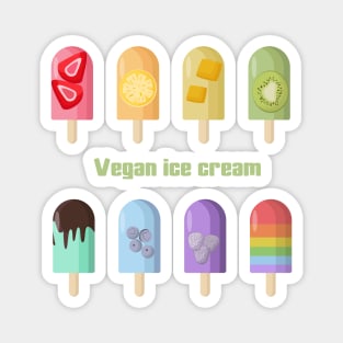 Vegan ice cream Magnet