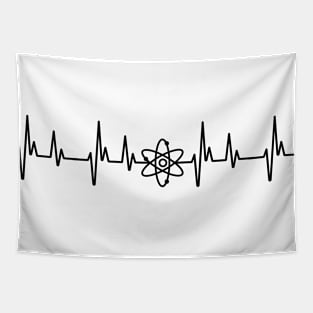 I love science heartbest atom Tapestry