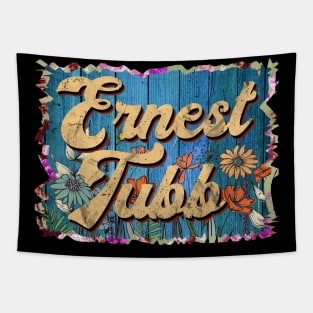 Retro Ernest Name Flowers Limited Edition Proud Classic Styles Tapestry