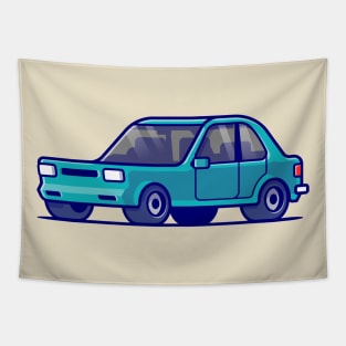 Car Vehicle Cartoon Tapestry