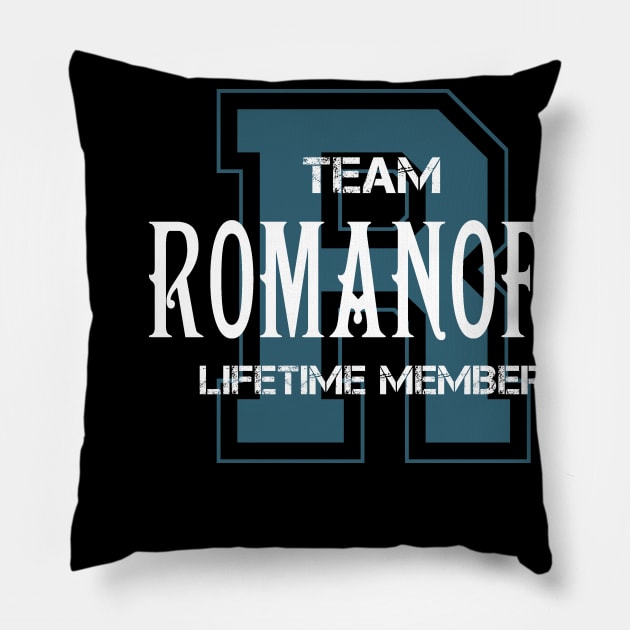 Team ROMANOFF Lifetime Member Pillow by HarrisonAlbertinenw