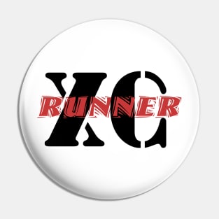 XC Runner logo Pin