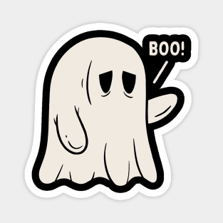 Tired Ghost Boo Magnet