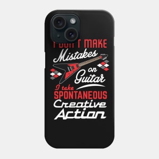 Vintage Rock-n-Roll Guitar - Spontaneous Action Phone Case