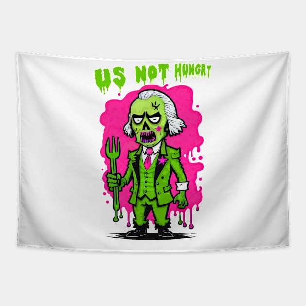 US not hungry Tapestry by Asu Tropis