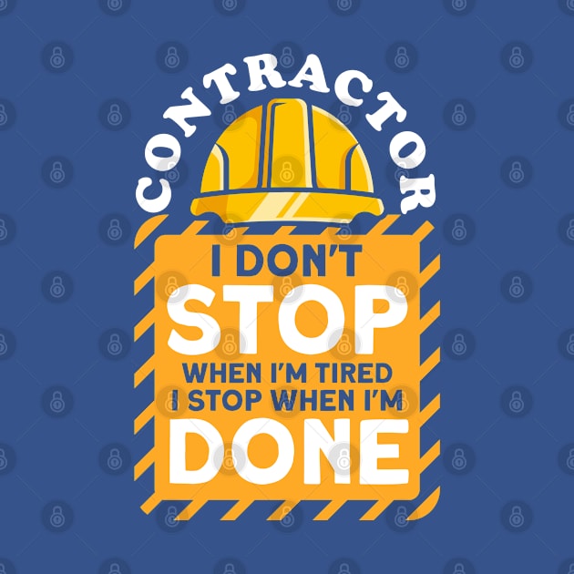 Work Business Contractor gift by Toeffishirts