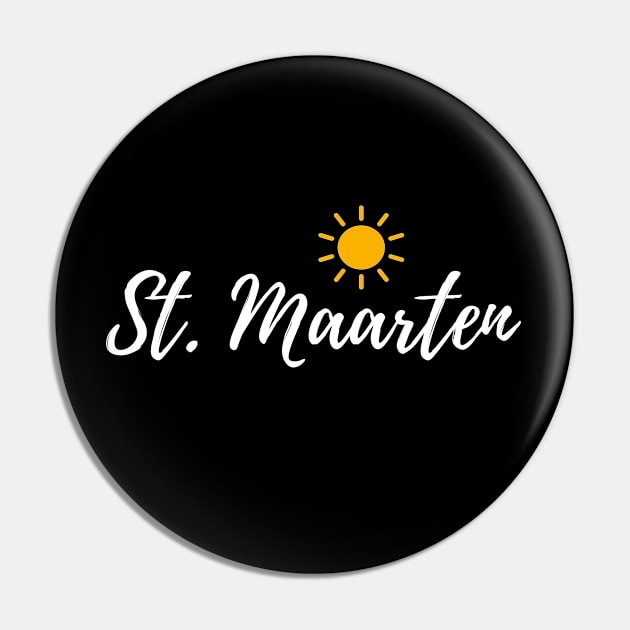 St. Maarten Souvenir Caribbean Sun Travel Gift Pin by OriginalGiftsIdeas