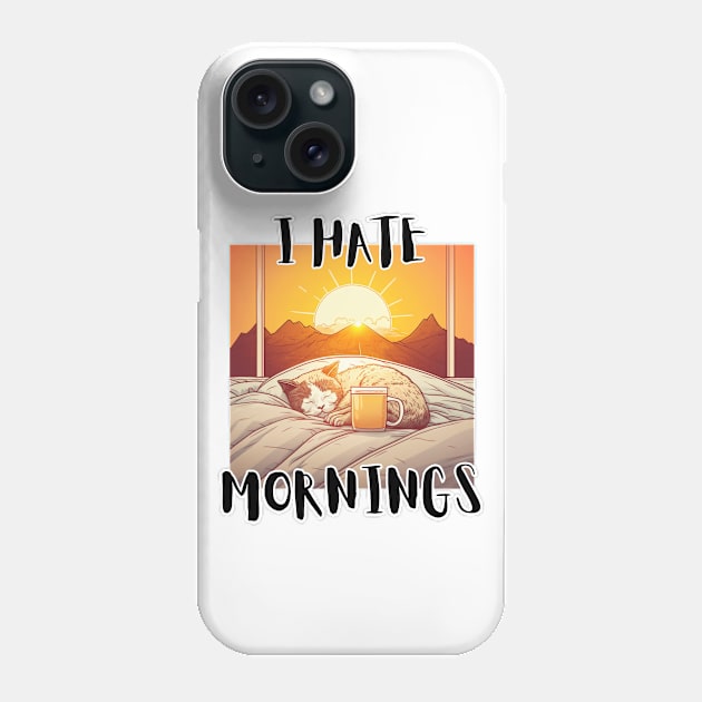 I Hate Mornings Phone Case by LetsGetInspired