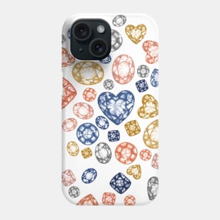 Crystal Gemstone Scatter Phone Case