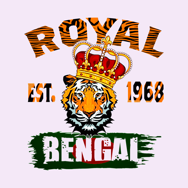 cincinnati bengal football since 1968.retro vintage. by nowsadmahi