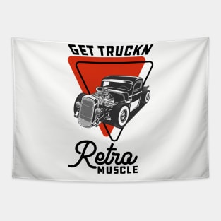 Get Truckn Hot Rod Truck Tapestry