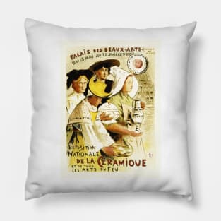 EXPOSITION DE LA CERAMIQUE French Pottery Exhibition Show Maitres De L' Affiche Collection Pillow