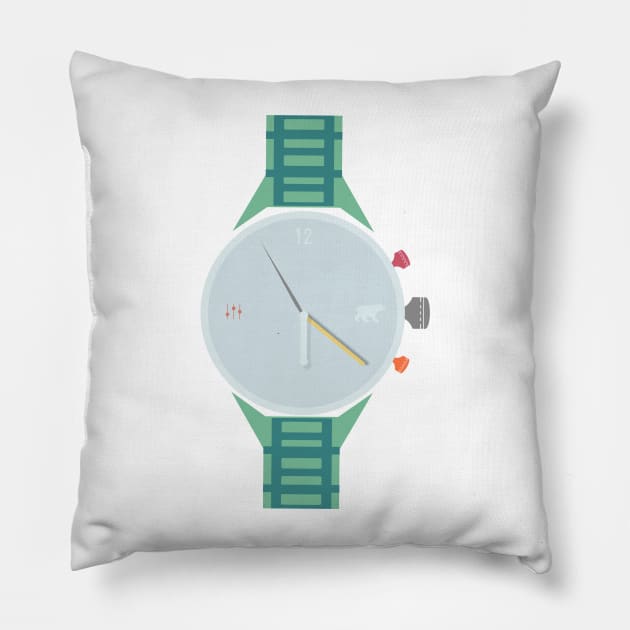 watch face Pillow by Beni-Shoga-Ink