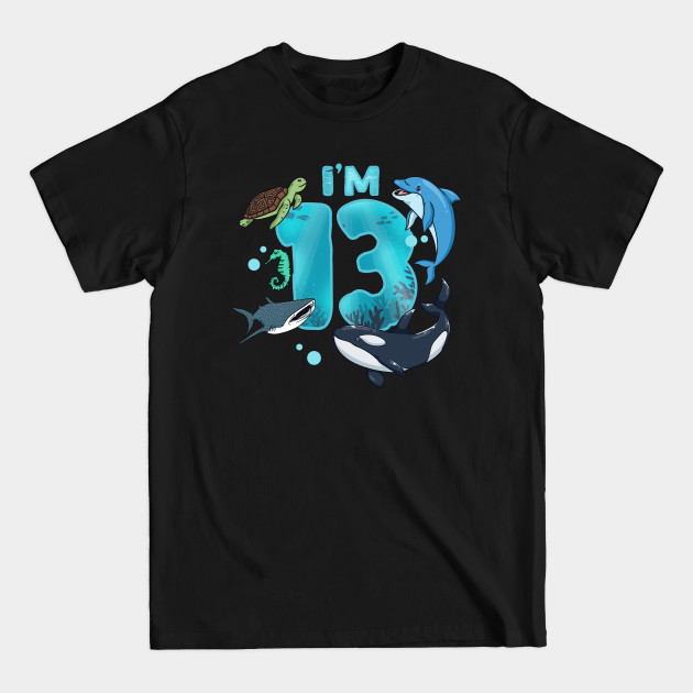 Disover 13th Birthday Under the Sea - 13th Birthday - T-Shirt