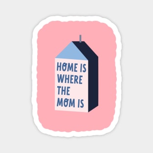 Home Is Where The Mom Is Mother Appreciation Day Quote Magnet