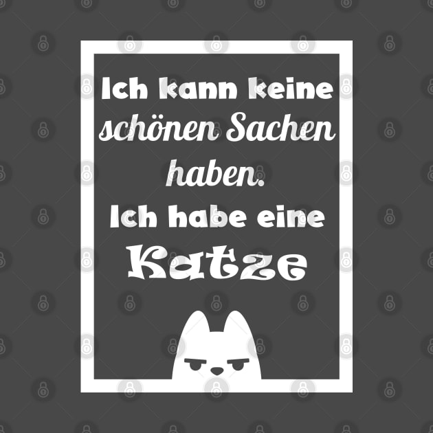 Fun cat quote in german by Dr Popet Lab