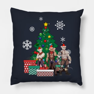 Biker Mice From Mars Around The Christmas Tree Pillow