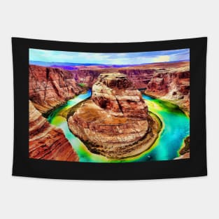 Horseshoe Bend Glen Canyon National Park Landscape Tapestry