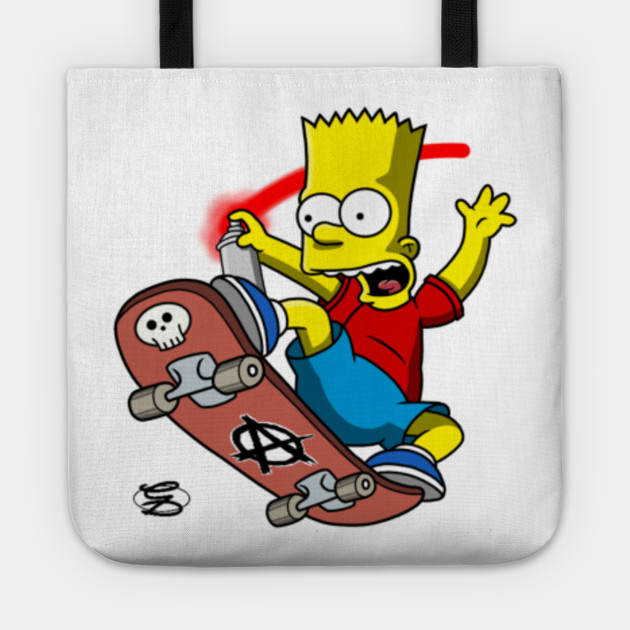 El Barto Bart Simpson Bart Simpson Tote Teepublic
