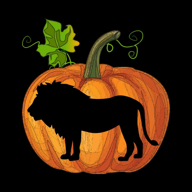 Lion in pumpkin by Flavie Kertzmann