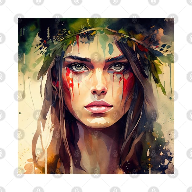 Watercolor Druid #2 by Chromatic Fusion Studio