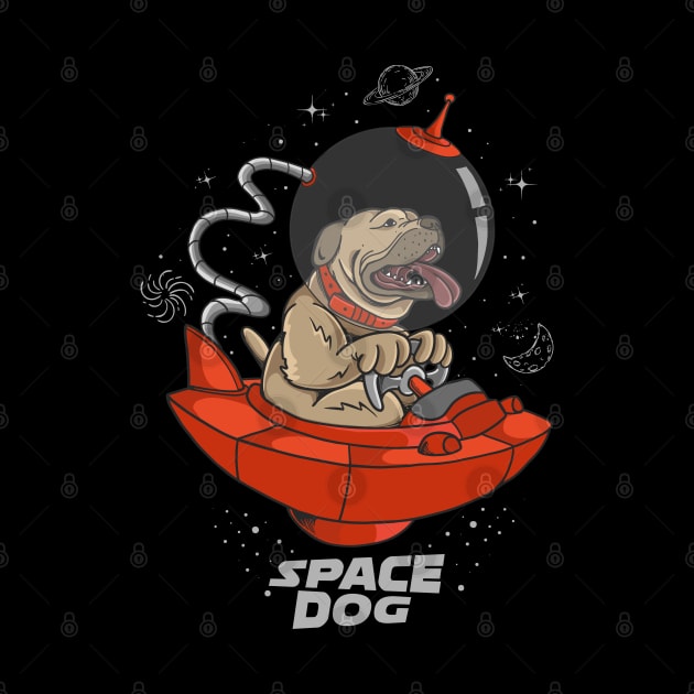 Space Dog by la'lunadraw