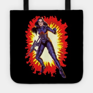 Baroness GI Joe toy art card Tote