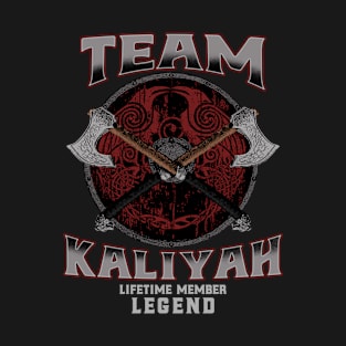 Kaliyah Name - Lifetime Member Legend - Viking T-Shirt