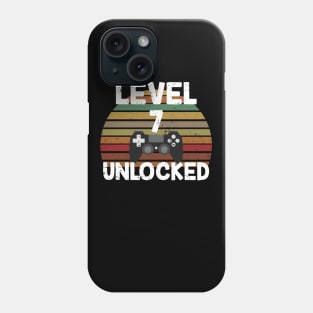 Level 7 Unlocked Gift 7th Birthday Gaming Lovers Gift Phone Case