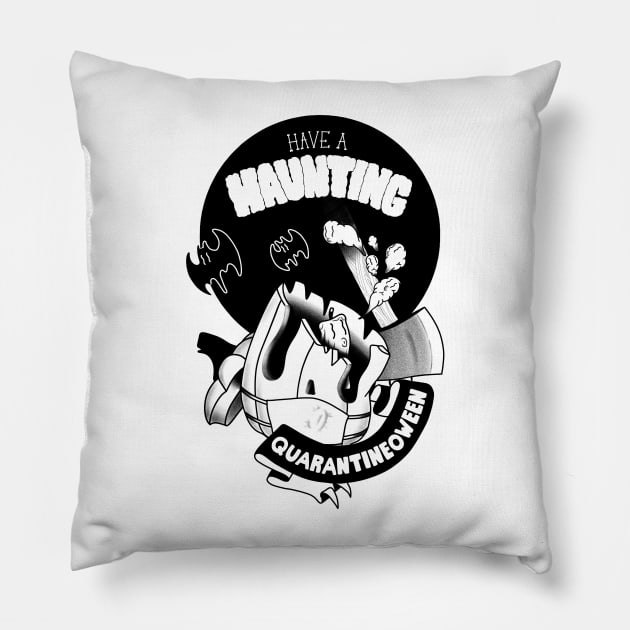 Quarantineoween Pillow by Hollow Heads Studios
