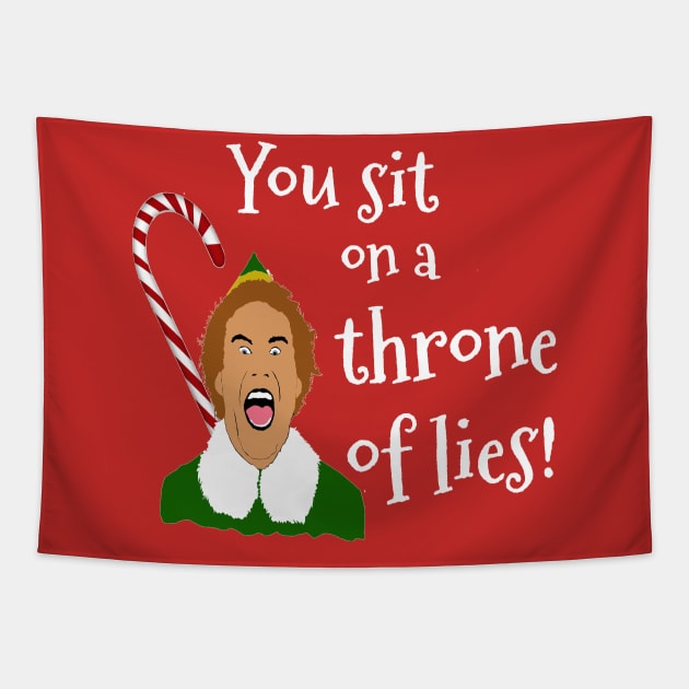 Elf Funny Quotes Tapestry by PoetandChef