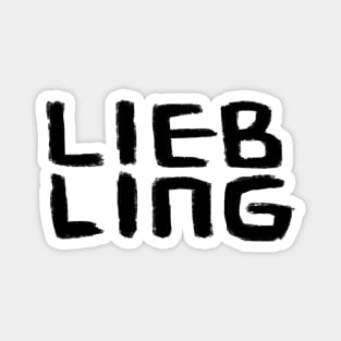 Liebling, German word, for your favourite person Magnet