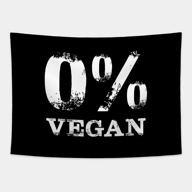 Zero Percent Vegan Tapestry by YiannisTees