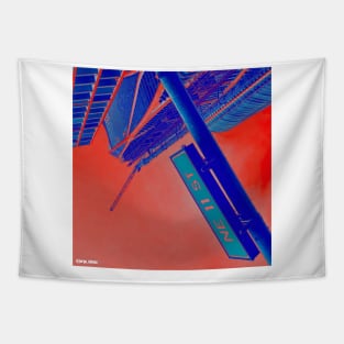 miami sunset in urban landscape Tapestry