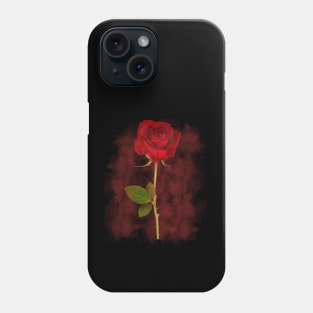 rose in smoke Phone Case