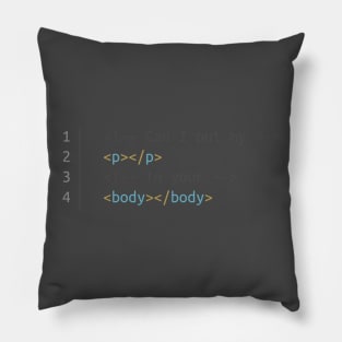 Nerdy Pick-Up Lines #1 Pillow