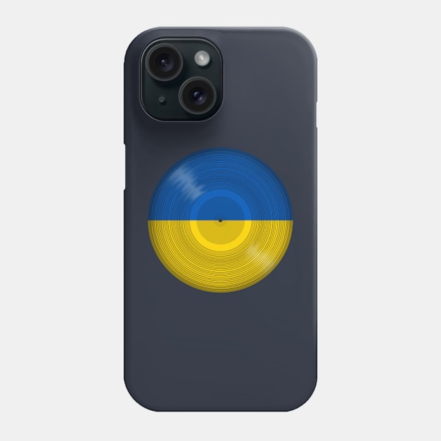 Ukraine Music Vinyl Record LP Phone Case by HappyGiftArt