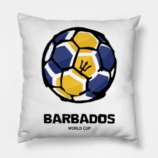 Barbados Football Country Flag Pillow