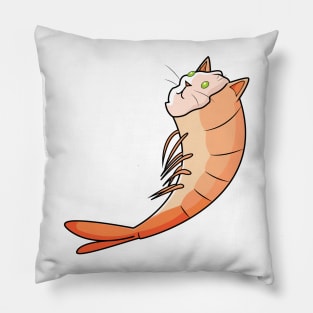 Shrimp Cat Pillow