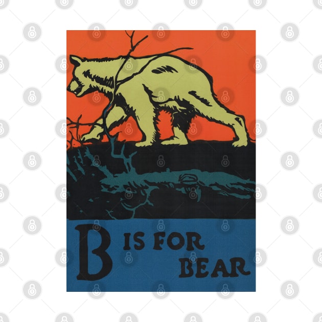 B is for Bear ABC Designed and Cut on Wood by CB Falls by EphemeraKiosk