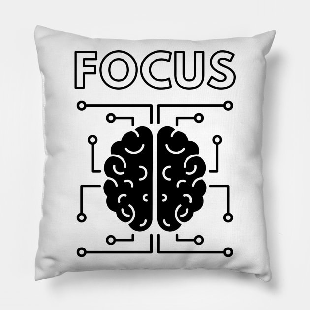 FOCUS - brain Pillow by RIVEofficial