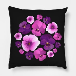 Pansy pattern Pillow