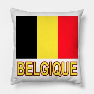 The Pride of Belgium (Belgique) - Belgian Flag Design Pillow