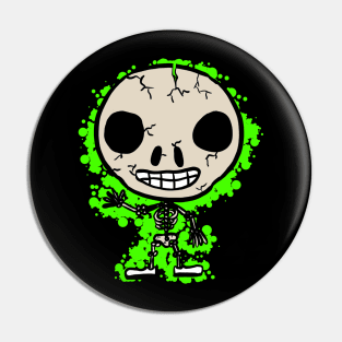 Radioactive Mr Skelly Pin