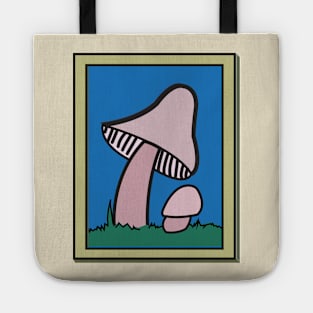 framed mushrooms Tote